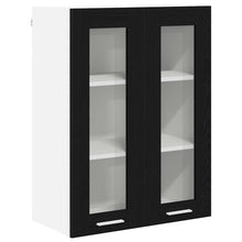 Hangkast Riga Zwart Eiken 60 x 31 x 80 cm Bewerkt hout