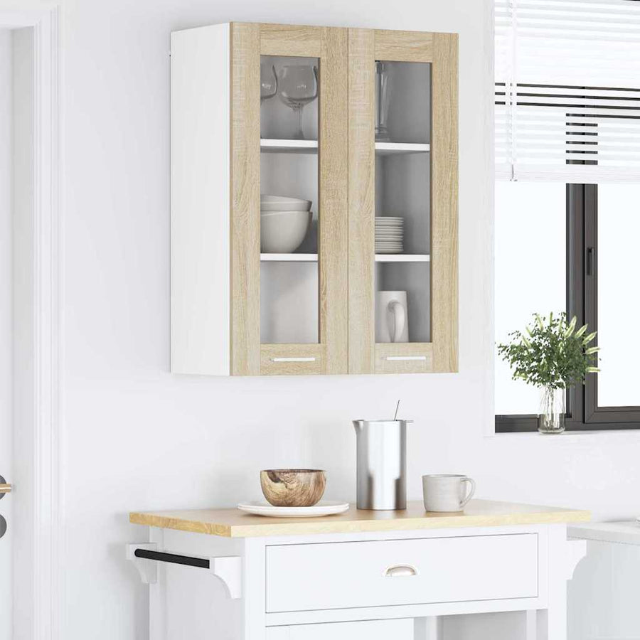 Hangkast met opslag Sonoma Eiken 60 x 31 x 80 cm Bewerkt hout