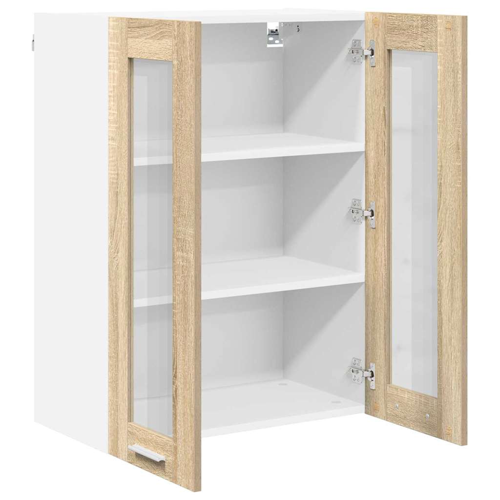 Hangkast met opslag Sonoma Eiken 60 x 31 x 80 cm Bewerkt hout