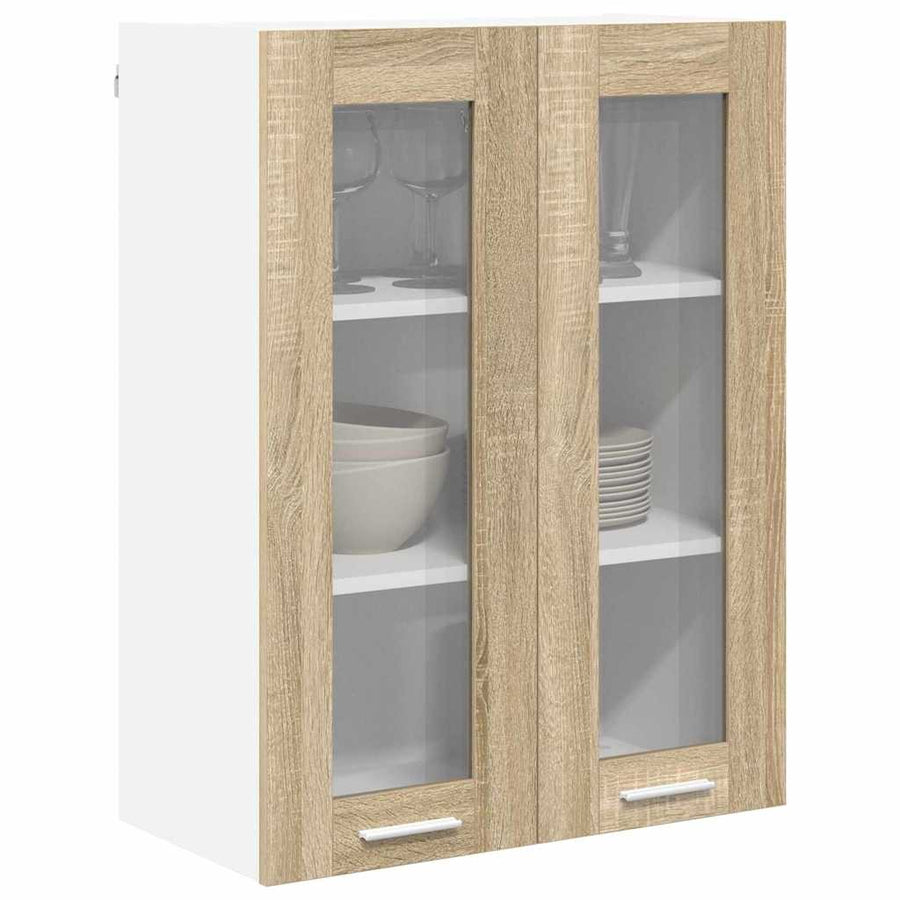 Hangkast met opslag Sonoma Eiken 60 x 31 x 80 cm Bewerkt hout