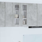 Wall Cabinet with Storage Concrete Grey 60 x 31 x 80 cm Engineered Wood