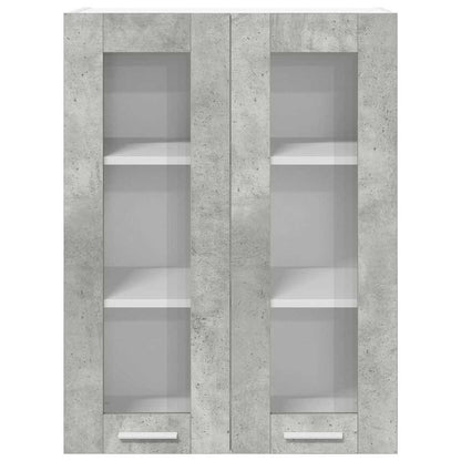 Hangkast Riga Beton Grijs 60 x 31 x 80 cm Bewerkt hout