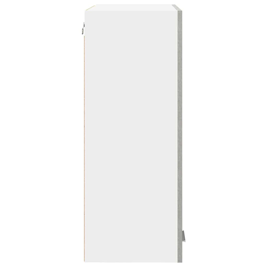 Hangkast Riga Beton Grijs 60 x 31 x 80 cm Bewerkt hout
