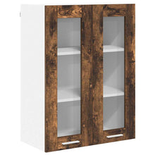 Hangkast Riga Gerookt eiken 60 x 31 x 80 cm Bewerkt hout
