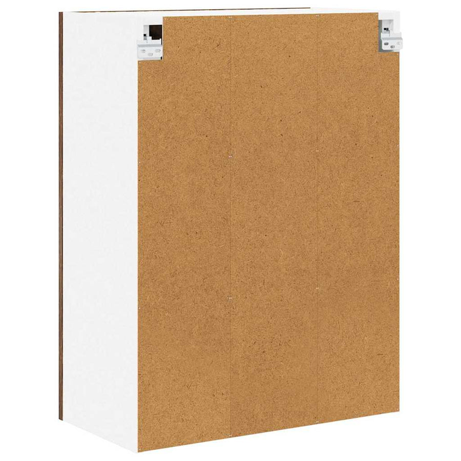 Hangkast Riga Gerookt eiken 60 x 31 x 80 cm Bewerkt hout