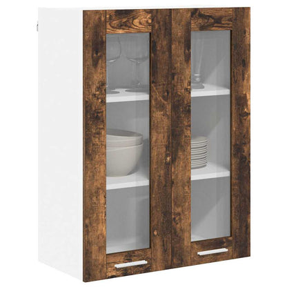 Hangkast Riga Gerookt eiken 60 x 31 x 80 cm Bewerkt hout