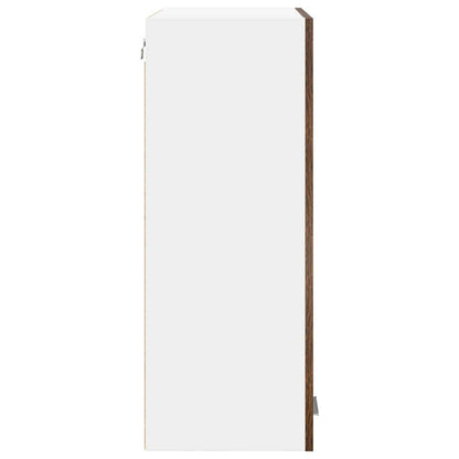 Hangkast Riga Gerookt eiken 60 x 31 x 80 cm Bewerkt hout