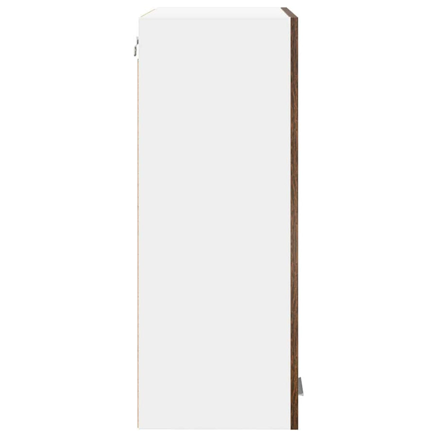 Hangkast Riga Gerookt eiken 60 x 31 x 80 cm Bewerkt hout