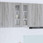 Wall Cabinet with Storage Grey Sonoma 60 x 31 x 80 cm Engineered Wood
