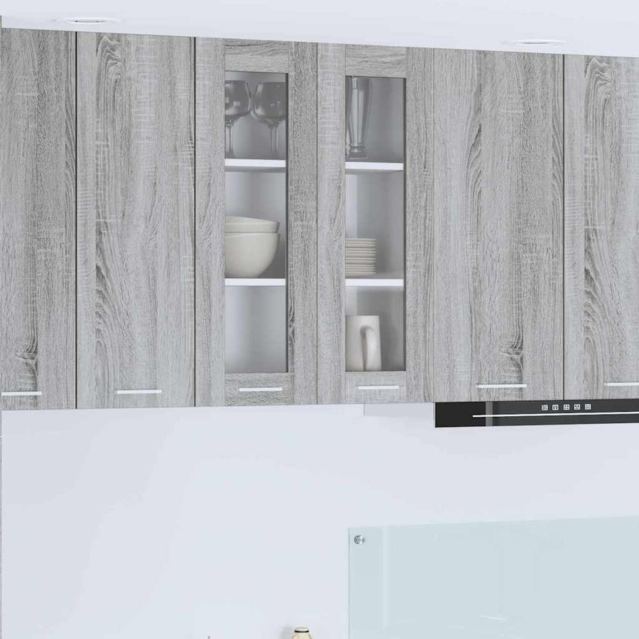 Hangkast Riga Grijs Sonoma 60 x 31 x 80 cm Bewerkt hout