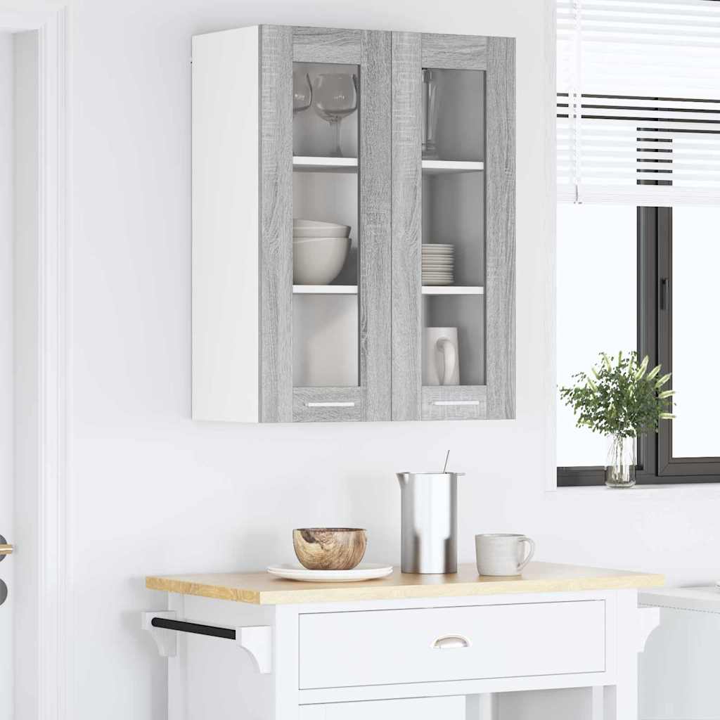 Hangkast Riga Grijs Sonoma 60 x 31 x 80 cm Bewerkt hout