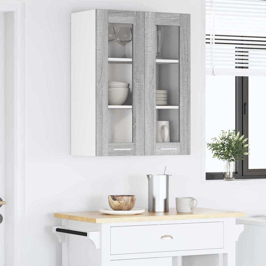 Hangkast Riga Grijs Sonoma 60 x 31 x 80 cm Bewerkt hout