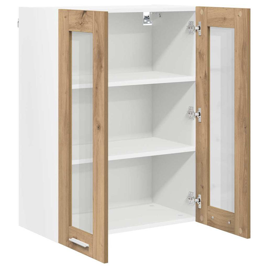 Hangkast Riga Artisan Eiken 60 x 31 x 80 cm Bewerkt hout