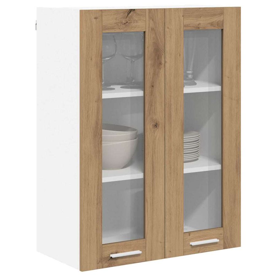 Hangkast Riga Artisan Eiken 60 x 31 x 80 cm Bewerkt hout