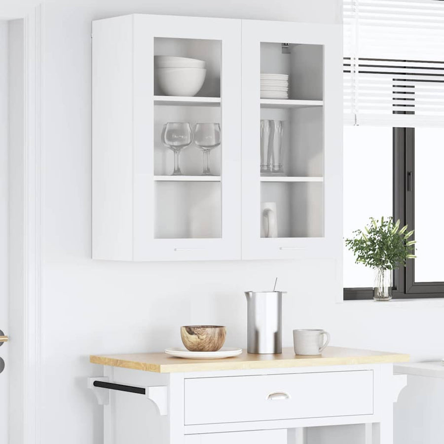 Hangkast met plank Riga Wit 80 x 31 x 80 cm Bewerkt hout