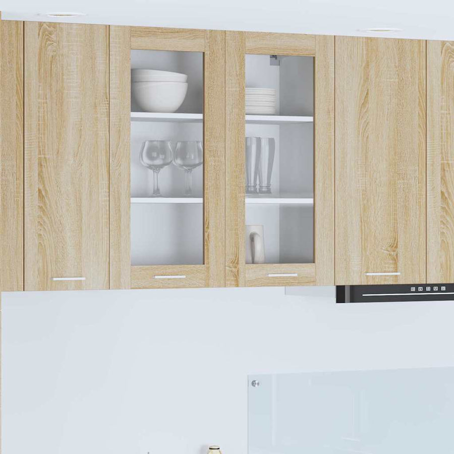 Hangkast Riga Sonoma Eiken 80 x 31 x 80 cm Bewerkt hout