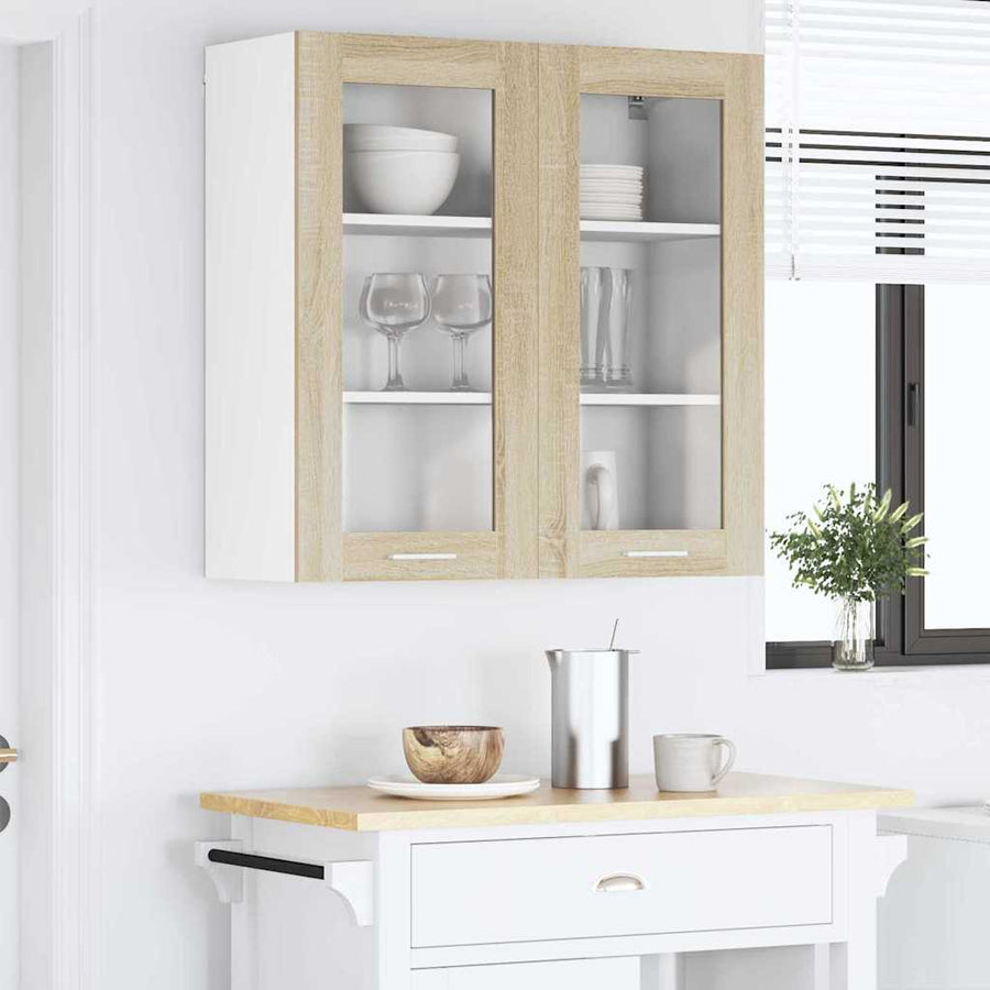 Hangkast Riga Sonoma Eiken 80 x 31 x 80 cm Bewerkt hout