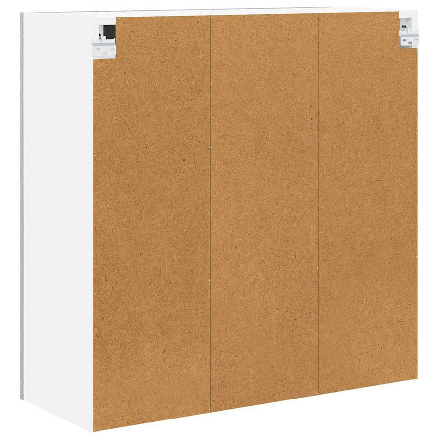 Hangkast Riga Beton Grijs 80 x 31 x 80 cm Bewerkt hout