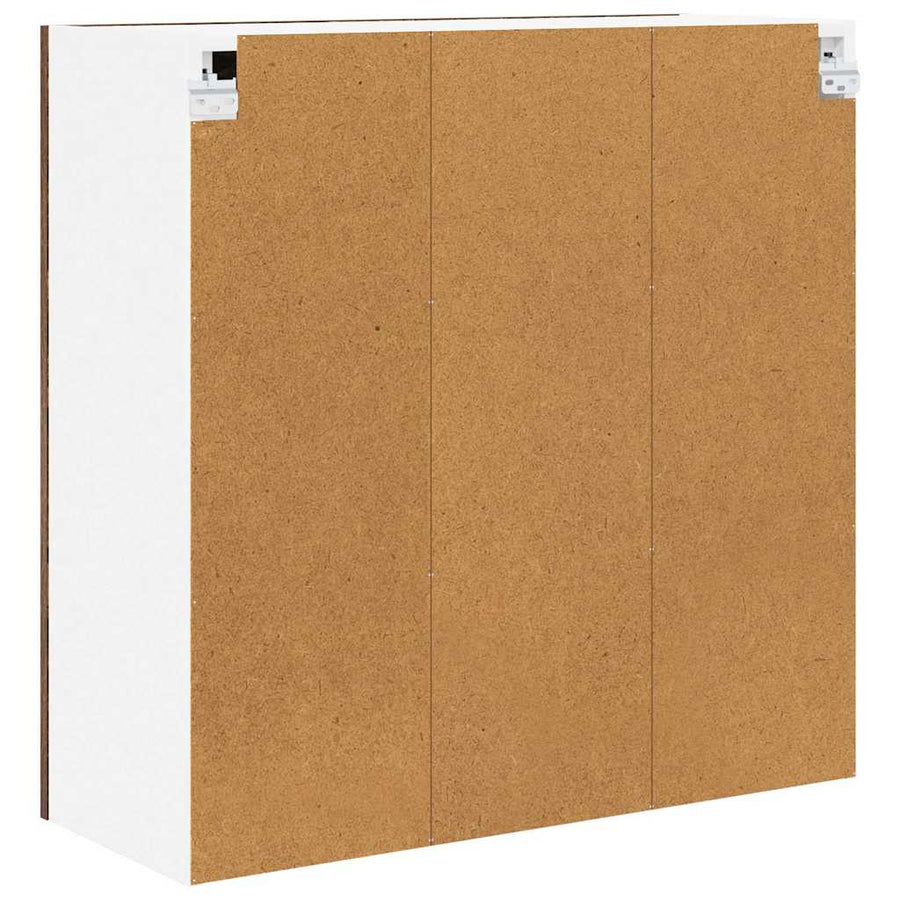 Hangkast Riga Gerookt eiken 80 x 31 x 80 cm Bewerkt hout
