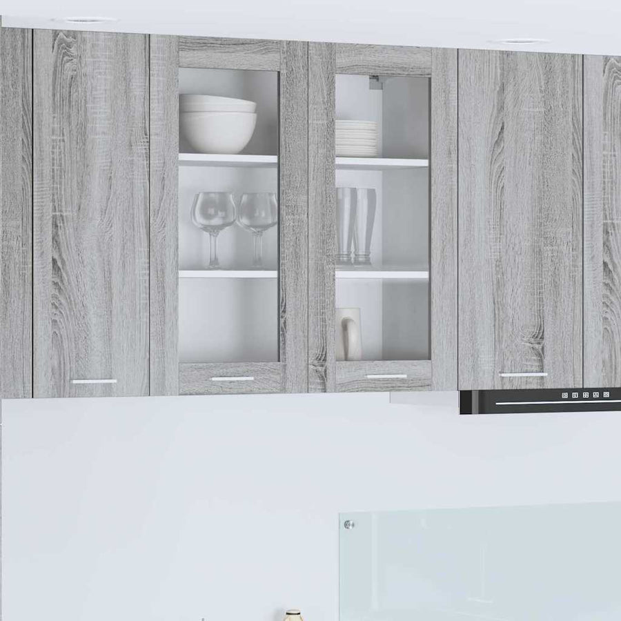 Hangkast Riga Grijs Sonoma 80 x 31 x 80 cm Bewerkt hout