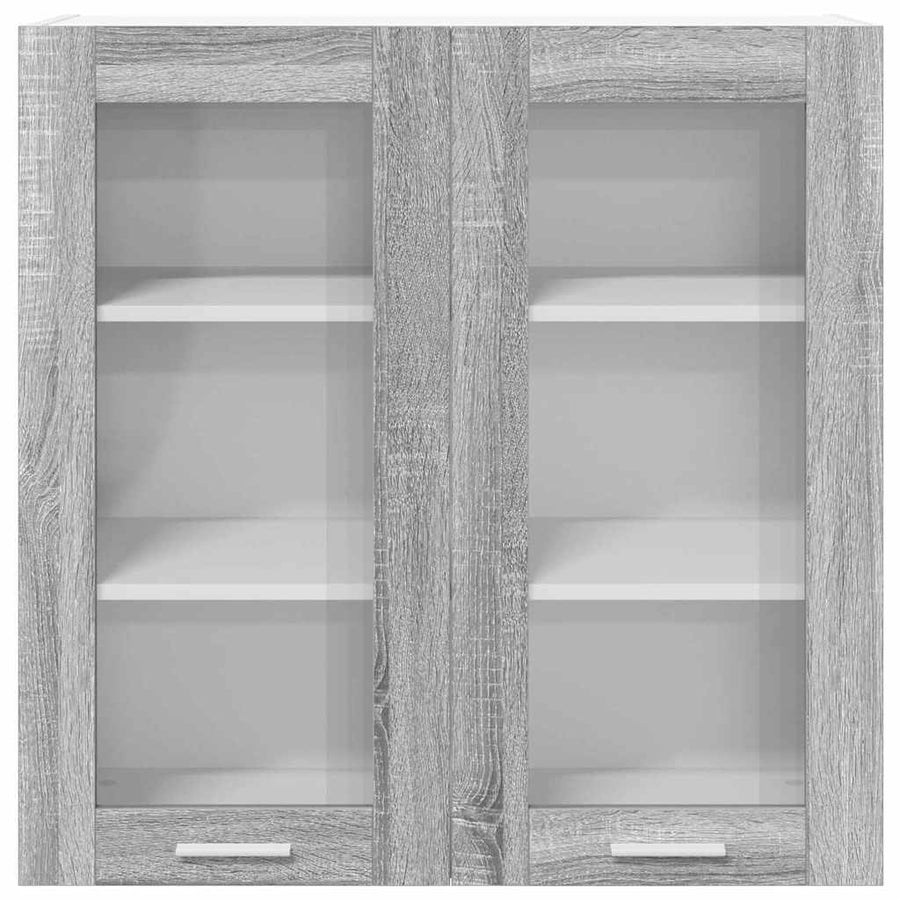 Hangkast Riga Grijs Sonoma 80 x 31 x 80 cm Bewerkt hout