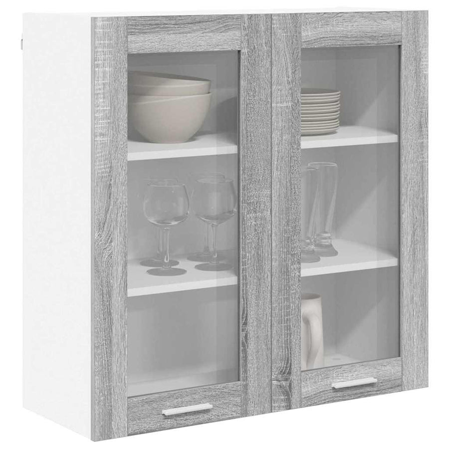 Hangkast Riga Grijs Sonoma 80 x 31 x 80 cm Bewerkt hout