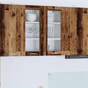 Hangkast 80x31x80 cm oud hout bewerkt hout