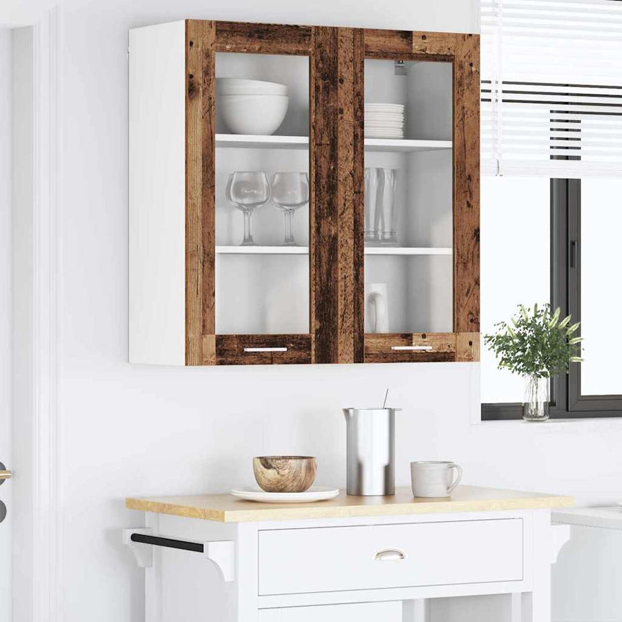 Hangkast met plank Riga Oud Hout 80 x 31 x 80 cm Bewerkt hout