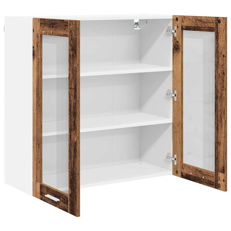 Hangkast met plank Riga Oud Hout 80 x 31 x 80 cm Bewerkt hout