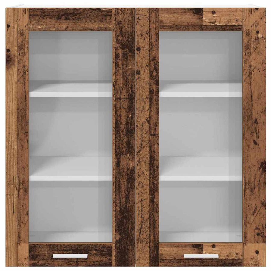 Hangkast met plank Riga Oud Hout 80 x 31 x 80 cm Bewerkt hout