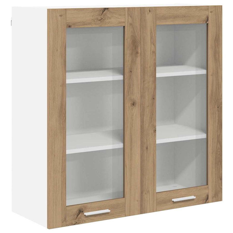 Hangkast Riga Artisan Eiken 80 x 31 x 80 cm Bewerkt hout
