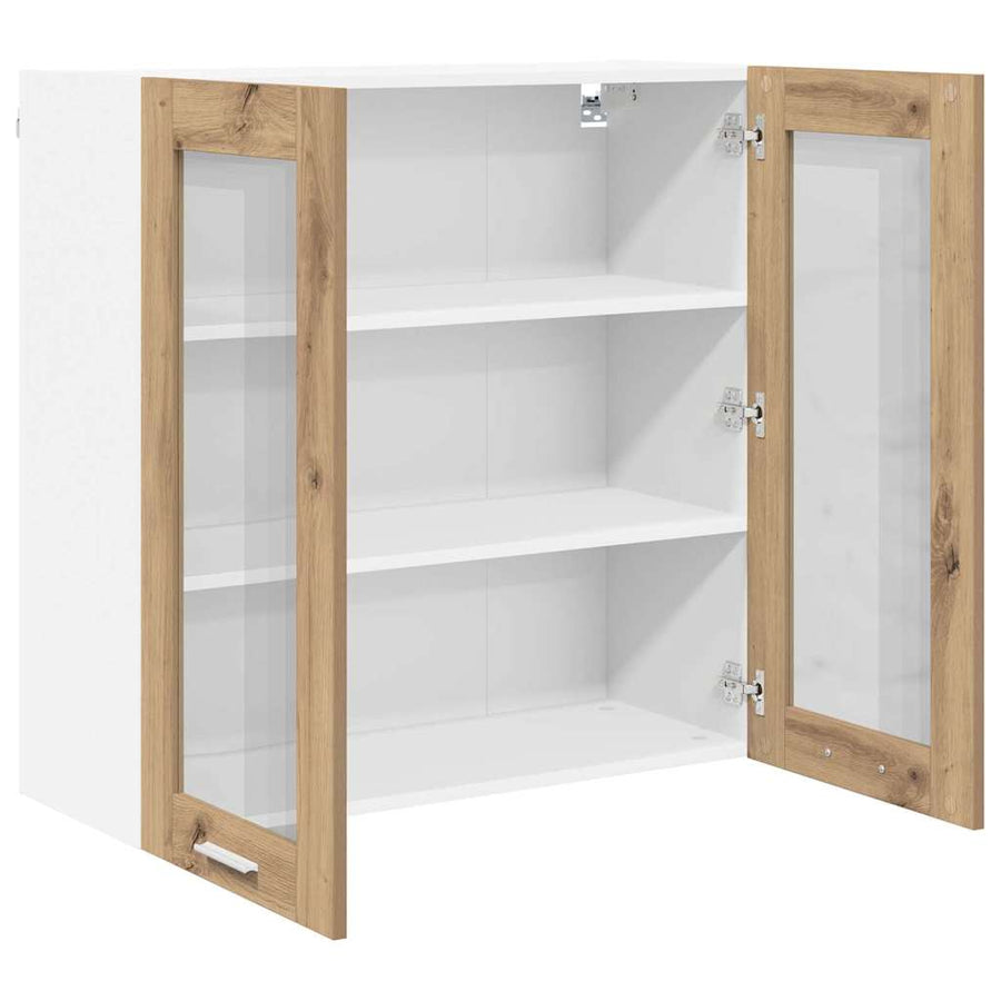 Hangkast Riga Artisan Eiken 80 x 31 x 80 cm Bewerkt hout