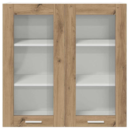 Hangkast Riga Artisan Eiken 80 x 31 x 80 cm Bewerkt hout