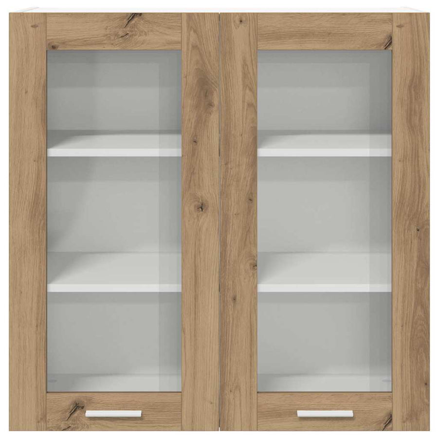 Hangkast Riga Artisan Eiken 80 x 31 x 80 cm Bewerkt hout