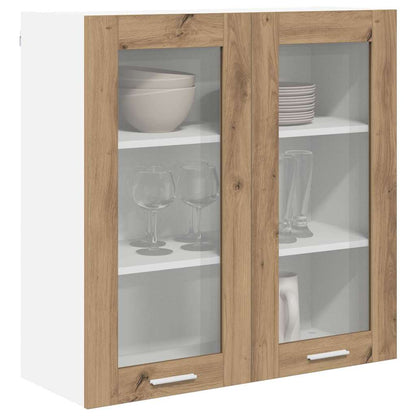 Hangkast Riga Artisan Eiken 80 x 31 x 80 cm Bewerkt hout