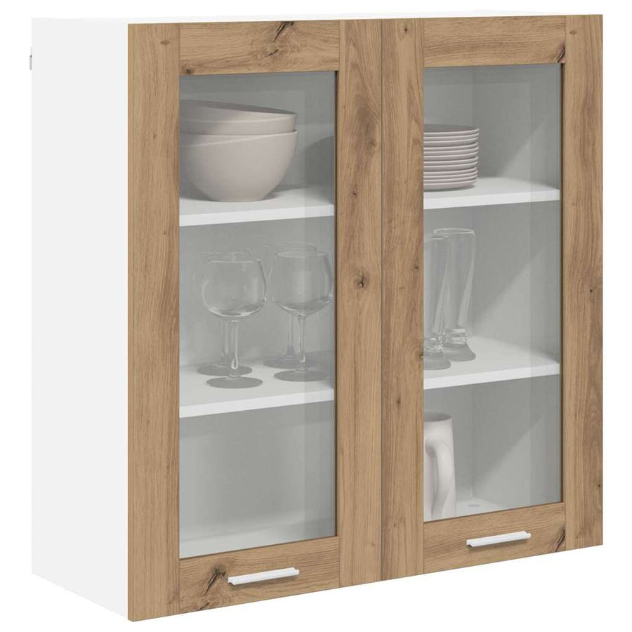 Hangkast Riga Artisan Eiken 80 x 31 x 80 cm Bewerkt hout