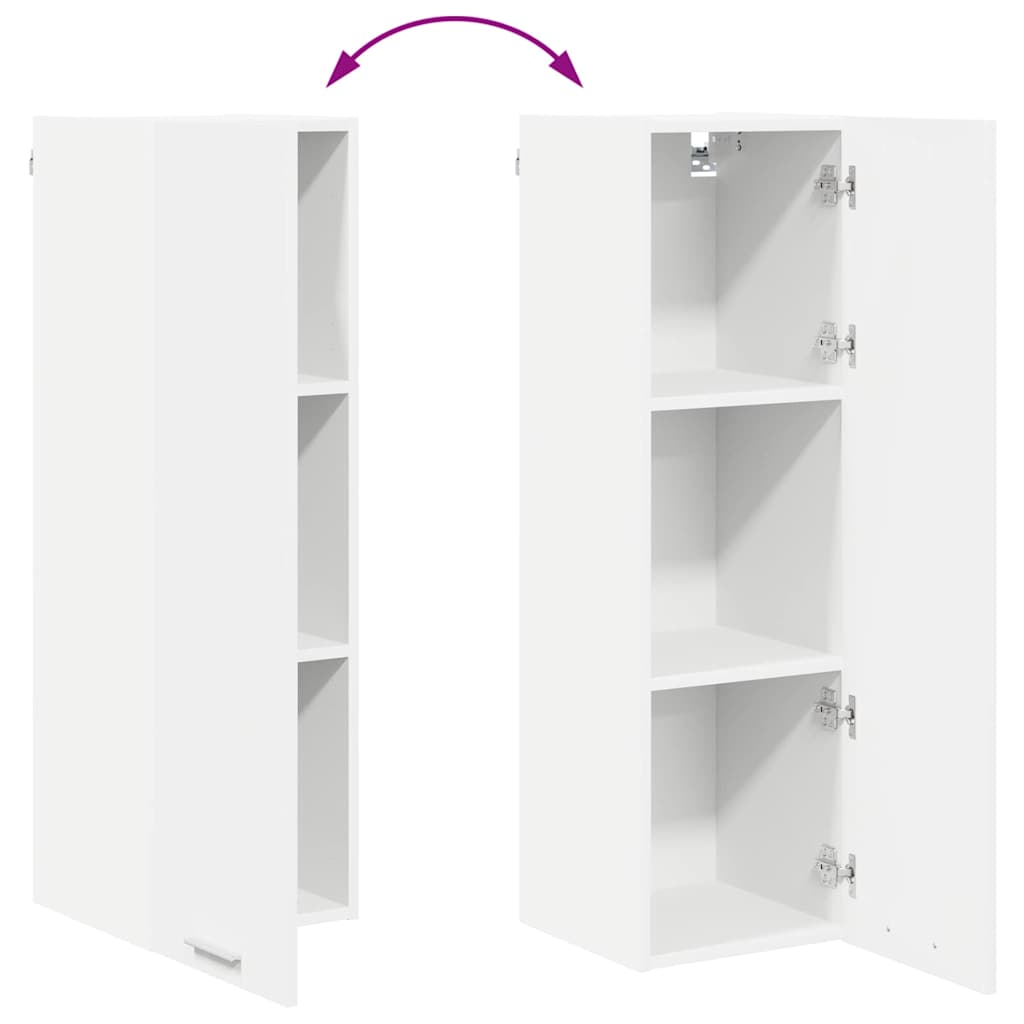 Hangkast met plank Riga Wit 30 x 31 x 100 cm Bewerkt hout