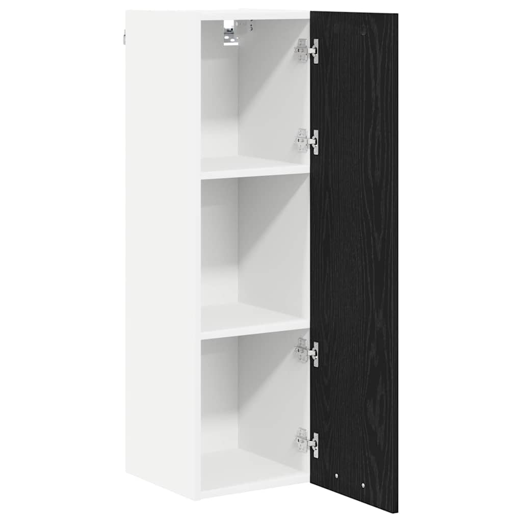 Hangkast Riga Zwart Eiken 30 x 31 x 100 cm Bewerkt hout