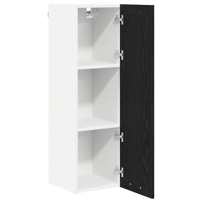 Hangkast Riga Zwart Eiken 30 x 31 x 100 cm Bewerkt hout