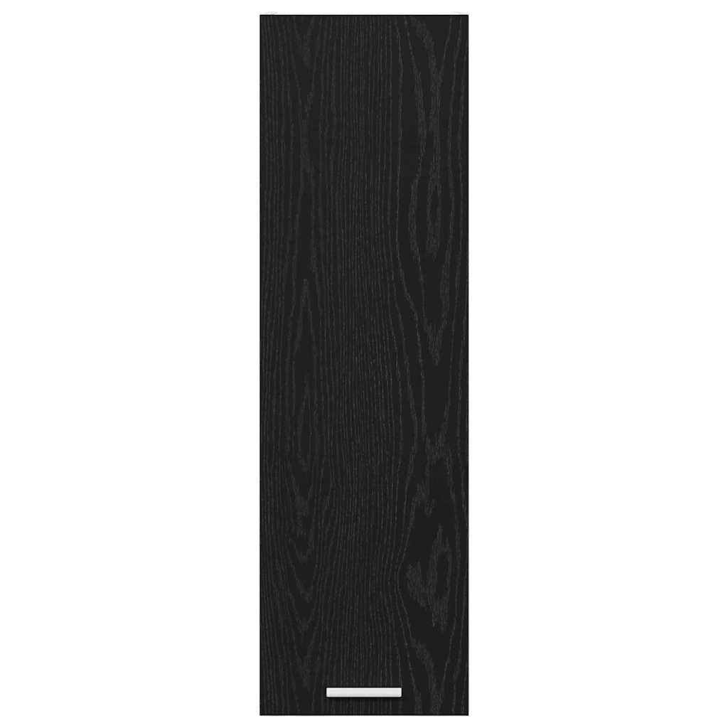 Hangkast Riga Zwart Eiken 30 x 31 x 100 cm Bewerkt hout