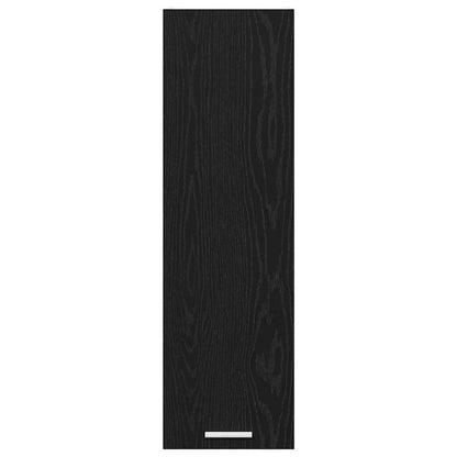 Hangkast Riga Zwart Eiken 30 x 31 x 100 cm Bewerkt hout