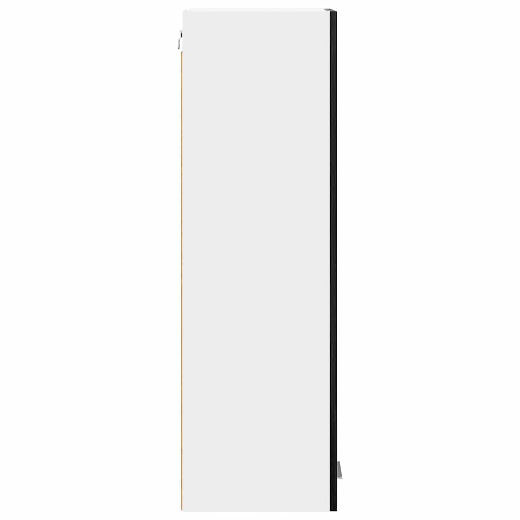 Hangkast Riga Zwart Eiken 30 x 31 x 100 cm Bewerkt hout