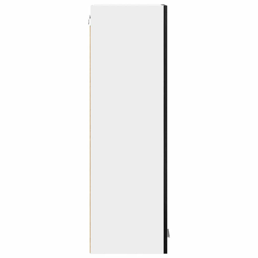 Hangkast Riga Zwart Eiken 30 x 31 x 100 cm Bewerkt hout