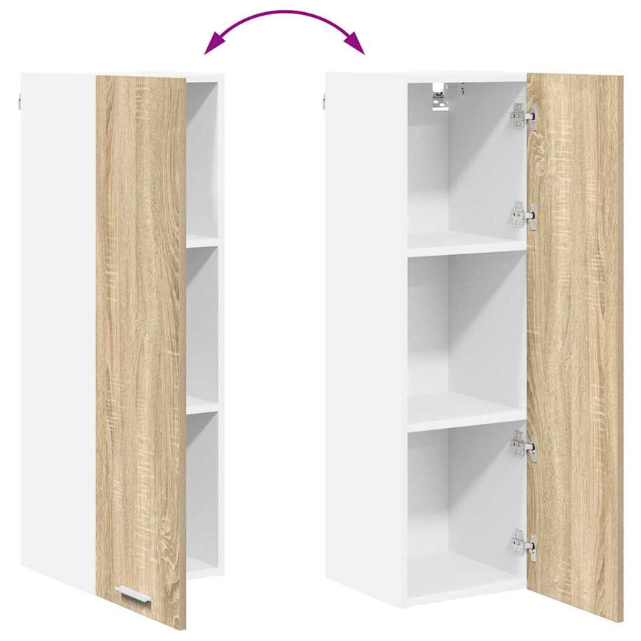 Hangkast Riga Sonoma Eiken 30 x 31 x 100 cm Bewerkt hout