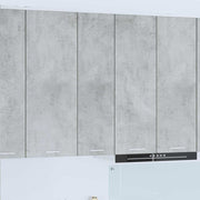 Hangkast 30x31x100 cm beton grijs bewerkt hout
