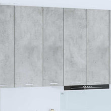 Hangkast Riga Beton Grijs 30 x 31 x 100 cm Bewerkt hout