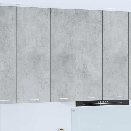 Hangkast Riga Beton Grijs 30 x 31 x 100 cm Bewerkt hout