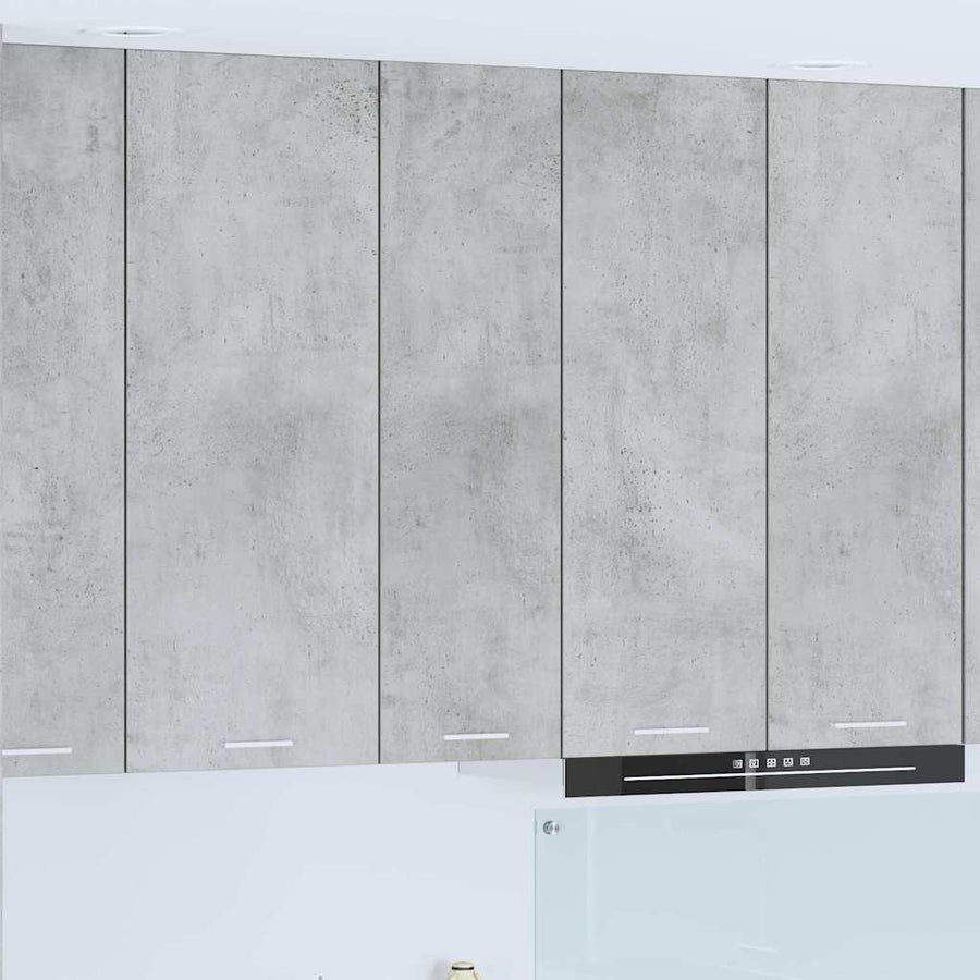 Hangkast Riga Beton Grijs 30 x 31 x 100 cm Bewerkt hout