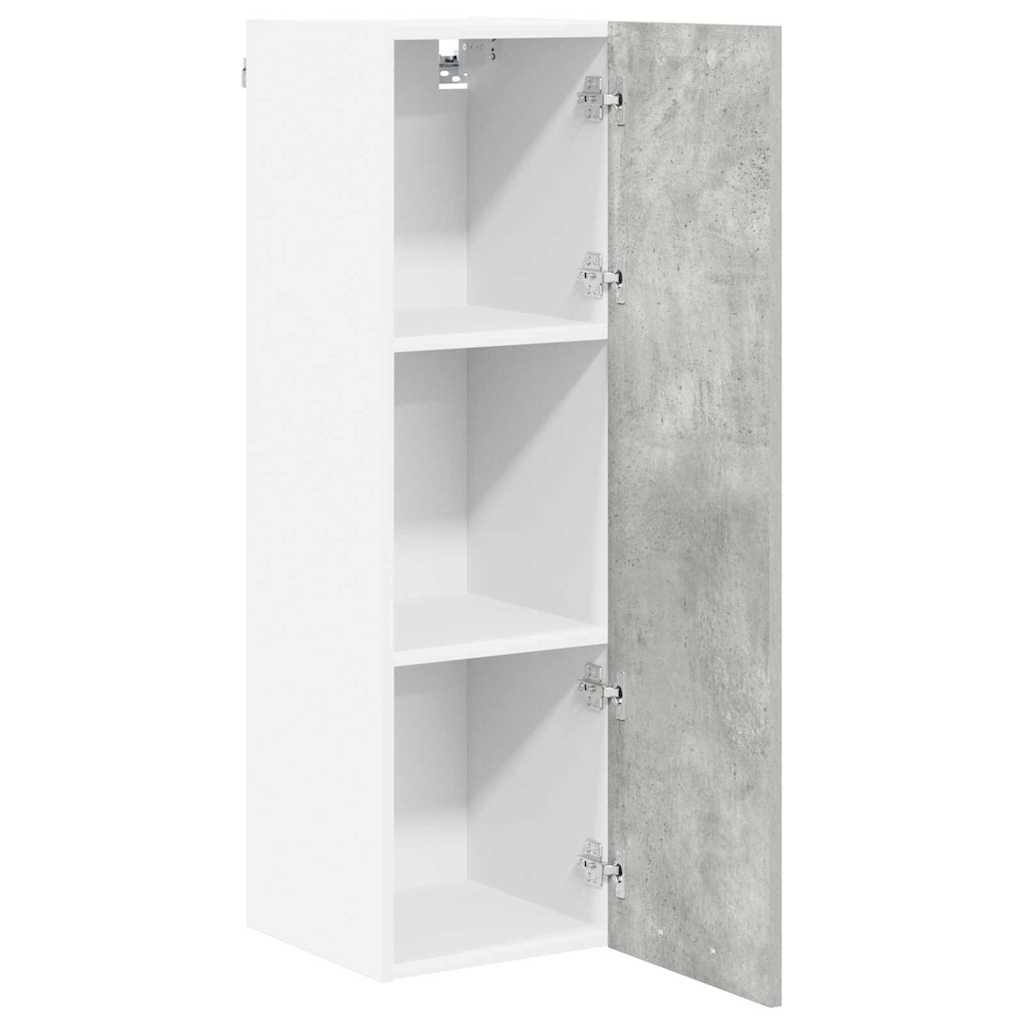 Hangkast Riga Beton Grijs 30 x 31 x 100 cm Bewerkt hout