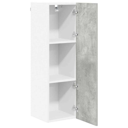 Hangkast Riga Beton Grijs 30 x 31 x 100 cm Bewerkt hout